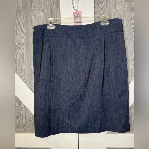 D20.10 TAHARI Arthur S. Levine NAVY TWEED STRAIGHT SKIRT  SZ 14 - Picture 5 of 10